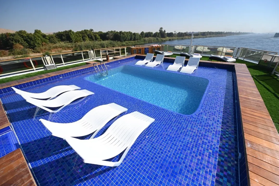 Sun deck of the Concerto III Nile Cruise Nile cruise